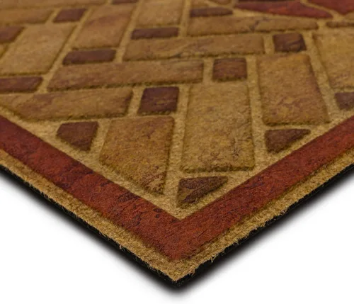 Vista 5 de Mohawk Home Stoney Medallion - Tapete de arcilla ornamental informal de 2 x 4 pies, perfecto para porche, garaje