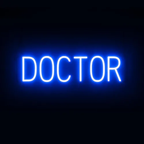 Vista 27 de SpellBrite LED Neon ER Sign for Business - Blue, 9" x 6" Azul