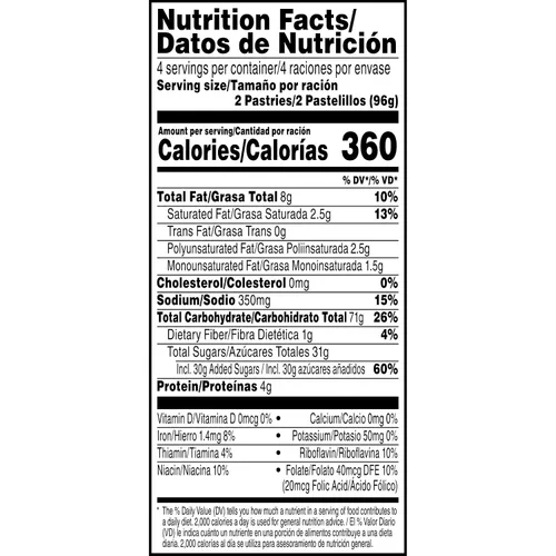 Vista 21 de Pop-Tarts - Tostadas, alimentos para el desayuno, bocadillos para niños, pan de plátano glaseado (96 Pop-Tarts)