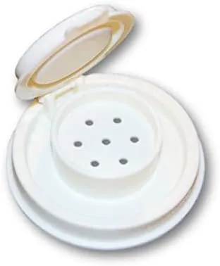 Vista 3 de Tupperware Salero y pimentero 2 onzas enanos crema blanco y negro