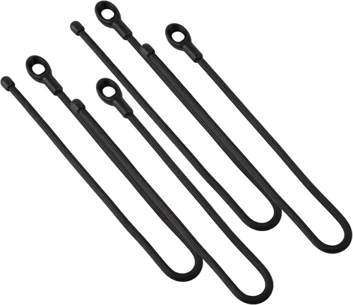 Vista 11 de Nite IZE Gear Tie Loopable, el original lazo de goma reutilizable con lazo integrado resistente, 12 pulgadas, negro, paquete de 2, fabricado