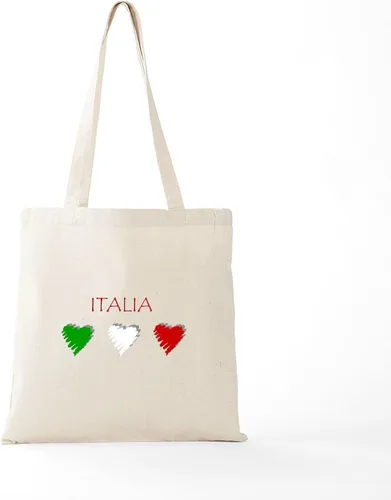 Vista 6 de CafePress Bolsa de compras de lona beige natural reutilizable de Italia