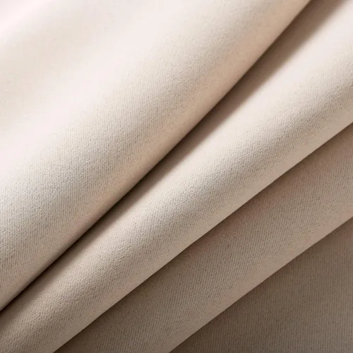 Vista 5 de WPM - Cortinas opacas de triple tejido, para oscurecer la habitación, 2 paneles para sala de estar, color beige, con aislamiento térmico y ojales