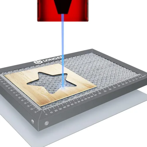 Vista 8 de Cama más larga del laser del panal, mesa de trabajo de 11.811 x 7.874 in