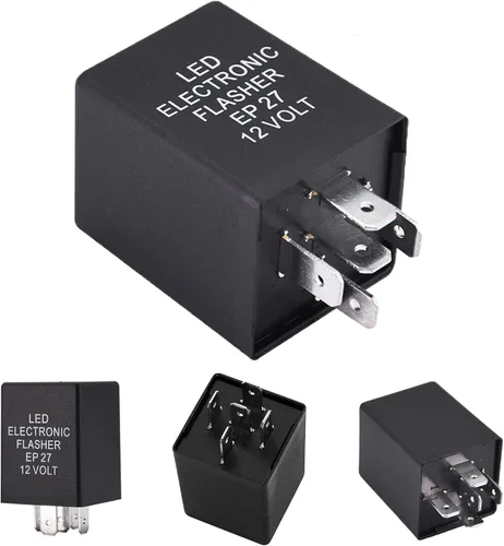 Vista 9 de (1) Relé de intermitencia LED electrónico de 2 pines 12V LF1-S-PIN MAX 150W para corregir el hiperdestello de las luces intermitentes LED