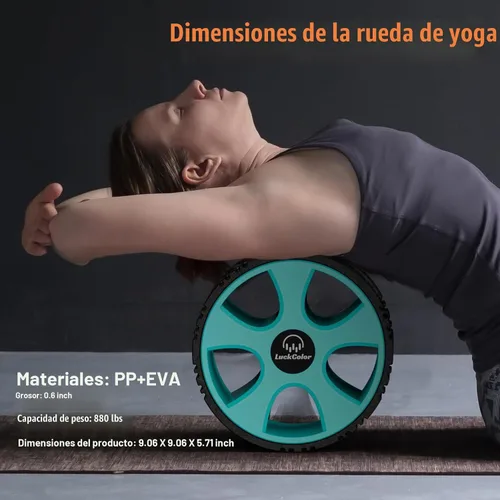 Vista 3 de Rodillo para la espalda, rueda para el alivio del dolor de espalda específico, rueda de yoga para masaje muscular, rodillo de espuma para terapia