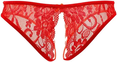 Vista 4 de Bragas sexy para mujer, calzones de encaje floral