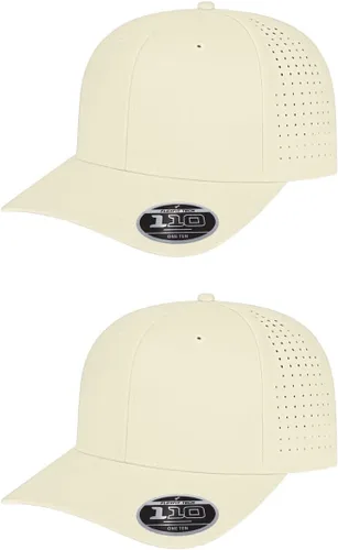 Vista 33 de Cap America i8533 Flexfit 110 Gorra Snapback Perforada de Rendimiento de Perfil Medio de 6 Paneles con Protección UV y Snapback Ajustable
