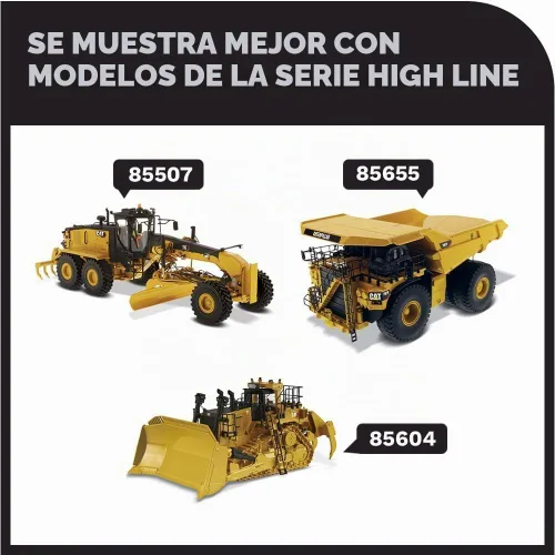 Vista 7 de Diecast Masters Motoniveladora Caterpillar 24 - Serie High Line Escala 1/50