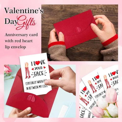 Vista 5 de PETCEE Divertida tarjeta de San Valentín para él, marido, novio, tarjetas de San Valentín traviesas y sucias para hombres y adultos, tarjeta