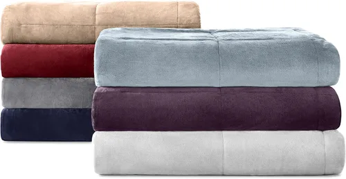 Vista 3 de Vellux King Plush Lux - Manta cálida para todas las estaciones, acolchada ligera, manta de hotel de lujo ultrasuave, con costuras en caja