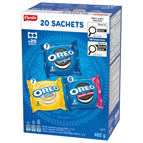 Vista 15 de Oreo - Galletas sándwich, paquetes variados de aperitivos, 482G