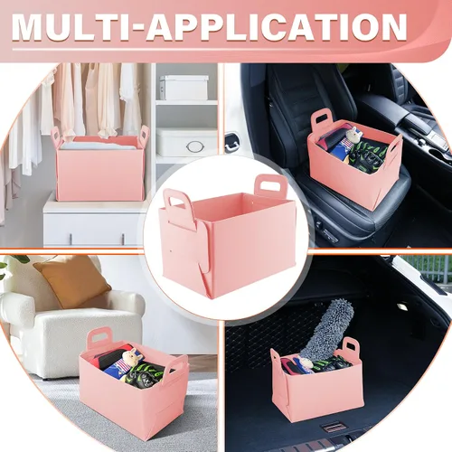 Vista 4 de SINGARO Organizador de maletero de automóvil, organizador plegable para SUV, almacenamiento plegable ligero para artículos diversos, accesorios