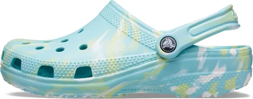 Vista 28 de Zuecos Crocs clásicos con diseño de teñido anudado marmoleado para mujer