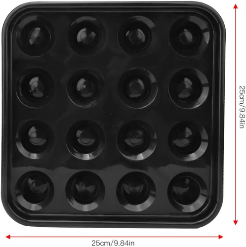 Vista 5 de Almacenamiento de bolas de billar, bandeja de bolas de billar, bandeja de transporte de bolas, accesorios de mesa de billar para 16 bolas, accesorio