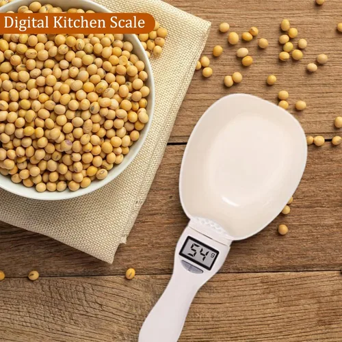 Vista 6 de Cuchara medidora digital, cuchara medidora electrónica con pantalla LCD, escala de medición de alimentos de alta precisión de 28.22 oz/0.00 oz