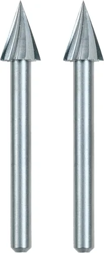Vista 28 de Dremel 194 Broca de tallado para herramienta rotativa, perfecta para madera, plástico y metales blandos, plata