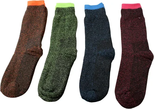 Vista 3 de Dependable Industries inc. Essentials 4 pares de calcetines calefactados para mujer, con aislamiento térmico, interior cepillado para mayor