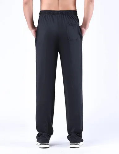 Vista 7 de Zoulee Nuevos pantalones deportivos con cremallera frontal para hombre
