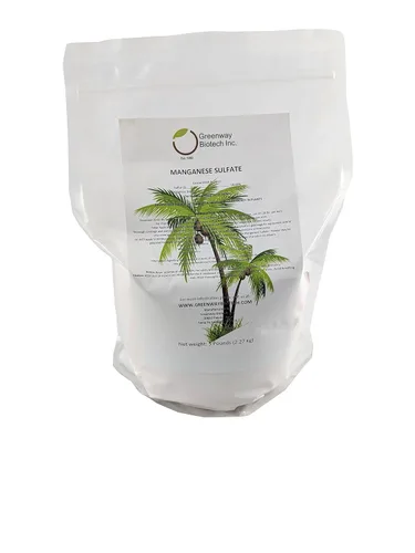 Vista 8 de Greenway Biotech - Fertilizante monohidrato de sulfato de manganeso, 100% soluble en agua, contiene 31% de manganeso, ideal para agricultura