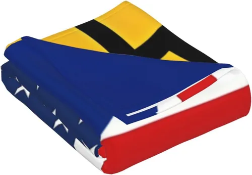 Vista 2 de Tapiz decorativo para pared, diseño de bandera estadounidense y bandera de Barbados, para colgar en la pared, manteles de arte hippie de 29 x 37