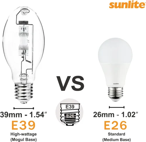 Vista 6 de Sunlite 03656 MH175/U/MOG M57 Lámpara de halogenuros metálicos, 175 vatios, base Mogul (E39), ED28, vida útil de 10,000 horas, 14000 lúmenes