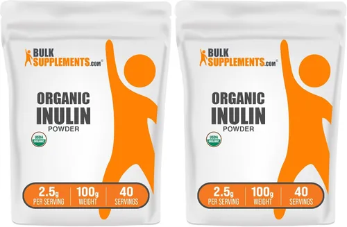 Vista 7 de BulkSupplements.com Polvo de Inulina Orgánica - Suplemento de Inulina, Polvo de Fibra Soluble - Vegano y Sin Gluten - 2.5g por Porción, 500g