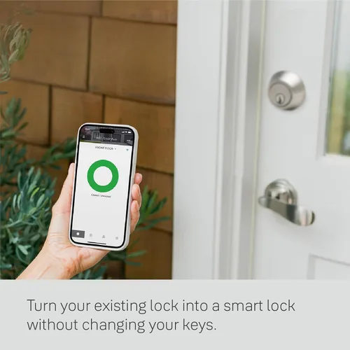 Vista 2 de Yale Approach Smart Wi-Fi Deadbolt Retrofit Smart Lock, llaves virtuales ilimitadas, control remoto de aplicaciones, entrada sin llave