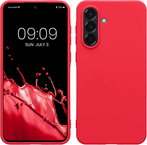 Vista 229 de kwmobile Funda compatible con Samsung Galaxy A12 - Funda protectora de silicona TPU suave y delgada - Azul Báltico