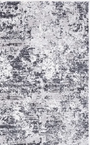 Vista 6 de SAFAVIEH Amelia Collection ALA705H - Alfombra de área de 2 pies 2 pulgadas x 4 pies, carbón y marfil, diseño abstracto moderno, no desprende pelusa