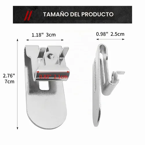 Vista 2 de 8 unids N435687 Clip de gancho de cinturón con dispensador de pegamento tornillo anti aflojamiento para DeWalt DCF620 DCF620B DCF622 Drywall Screwgun