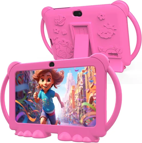 Vista 10 de PEICHENG Tableta para Niños de 7 Pulgadas Android 12.0 para Niños Pequeños, 4GB RAM 32GB ROM Bluetooth Pantalla IPS Control Parental Cámara Dual Azul