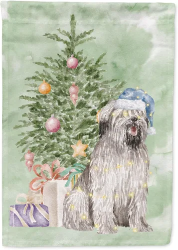 Vista 96 de Caroline's Treasures CK8213GF Bulldog Inglés #2 Regalos de Navidad y árbol de jardín Bandera de buzón Bandera decorativa para patio exterior, patio