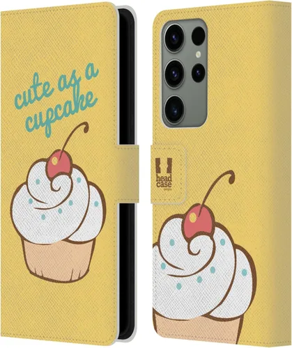 Vista 292 de Head Case Designs Assortment Cupcakes Happiness Leather Wallet Case Compatible with Samsung Galaxy A07 4G Surtido