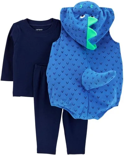 Vista 2 de Carter's Disfraz de Halloween para bebé (dinosaurio azul, 24 meses)