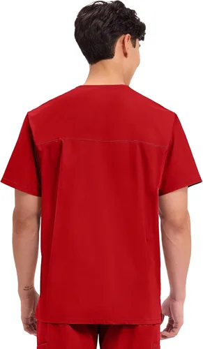 Vista 15 de Cherokee WW Professionals WW695 - Camisa de uniforme sanitario para hombre, con cuello en V