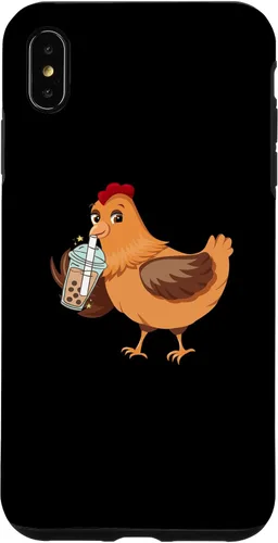 Vista 7 de Funda divertida para iPhone 14 con leche Boba para bebedor de té con leche y pollo, para iPhone 14