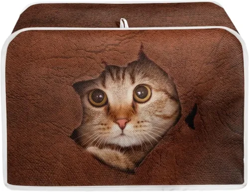 Vista 22 de Mumeson Fundas para tostadoras de café, a prueba de polvo, protección de huellas dactilares, ligeras, cubiertas para horno tostador de 2 rebanadas