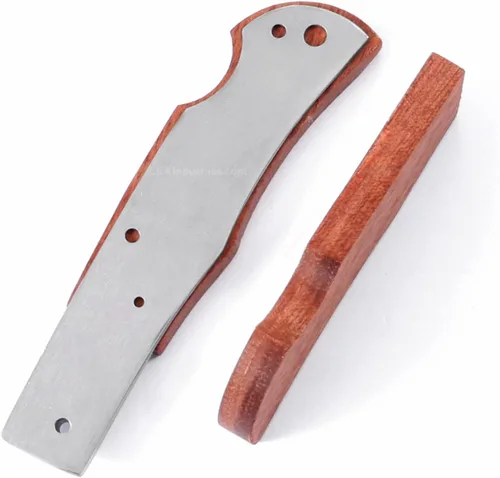 Vista 5 de EZSMITH Kit de fabricación de cuchillos – Bobcat Lockback – Serie de cuchillos plegables de bricolaje – (kit de piezas)