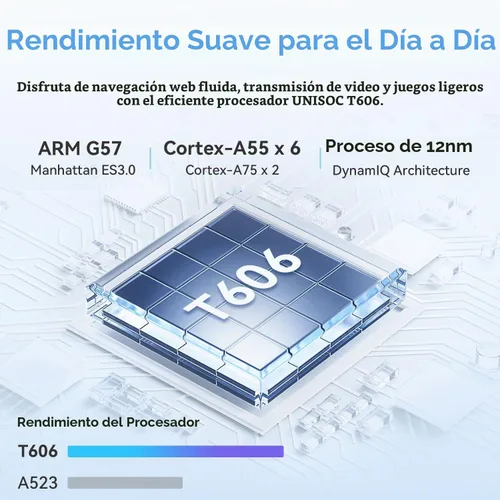 Vista 5 de ECOPAD Tablet Android 15, tabletas de 10.1 pulgadas con procesador Octa-Core, pantalla HD IPS, 12 GB de RAM+128 GB de ROM, compatible con expansión