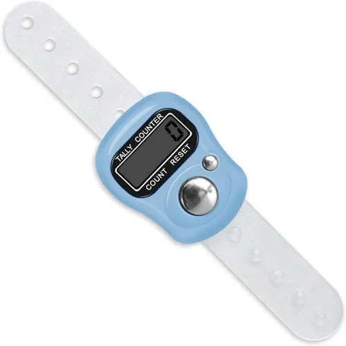 Vista 3 de Contador de Dedos Electrónico, Contador de Mano Reajustable, Número de 5 Dígitos y Pantalla LCD Digital Electrónica, Clicker Manual para Contar
