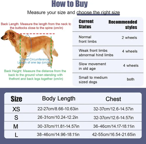Vista 5 de Dog Wheelchair for Back Legs, Pet Wheelchairs with Disabled Hind Legs Walking, Mobility Aids for Small Medium Pets Hind Limbs, Dogs Carts with 2