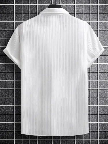 Vista 2 de SOLY HUX Men's Summer Short Sleeve Button Down Shirt Casual Shirts