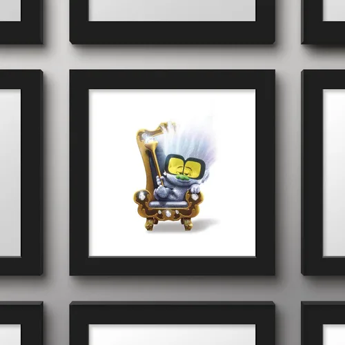 Vista 2 de Trends International Gallery Pops Trolls Band Together - Póster de pared con pequeños diamantes, 12.00 x 12.00 pulgadas, versión de marco negro
