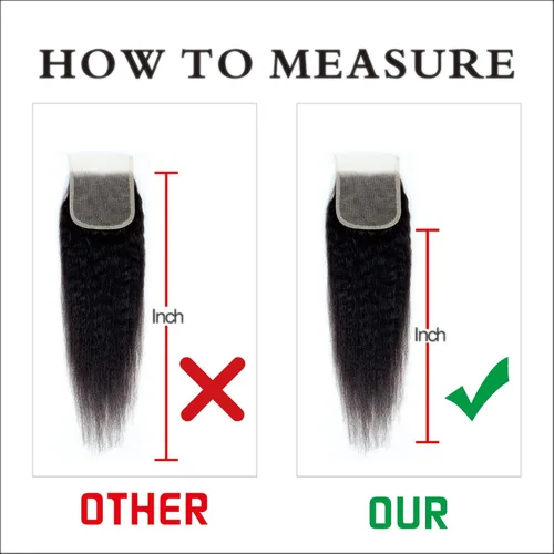 Vista 4 de Extensiones de cabello humano brasileño liso rizado de cierre 4x4 con parte libre marrón claro, encaje 150% de densidad, cabello Remy liso rizado