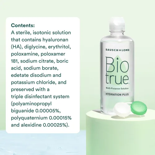 Vista 6 de Biotrue Solución para lentes de contacto Hydration Plus + gotas rehidratantes para lentes de contacto