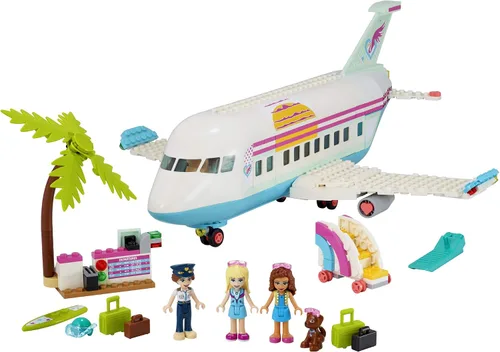 Vista 2 de LEGO Friends Heartlake City Airplane 41429, incluye Friends Stephanie y Olivia, y muchos accesorios divertidos para avión para despertar tiempos