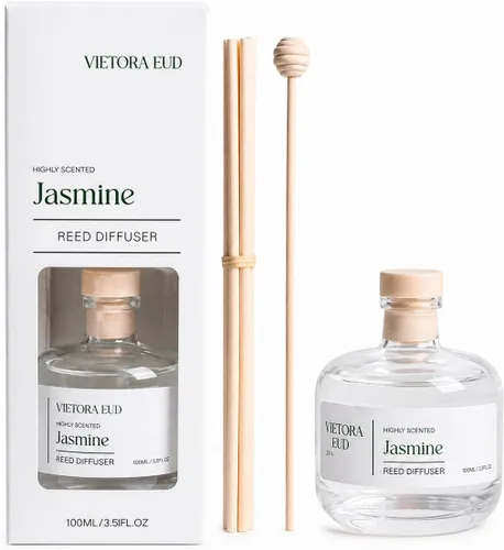 Vista 27 de Bamboo Reed Diffuser, 3.34 Fl Oz Esencial de bambú