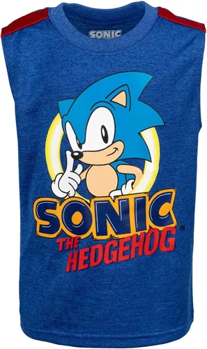 Vista 4 de SEGA Sonic The Hedgehog - Conjunto de 3 piezas, camiseta sin mangas