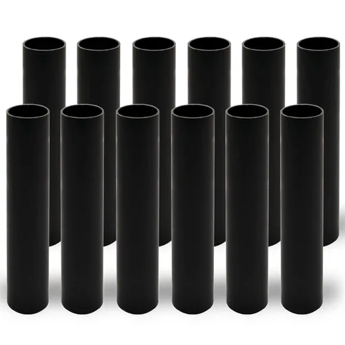 Vista 10 de GooChan Fundas de vela de plástico negro de 2, 3, 4, 6, 7 pulgadas, fundas para enchufes de araña, juego de 12 cubiertas para enchufes de base